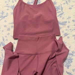 BEYOND YOGA SET-ORCHID BLOSSOM HEATHER-S